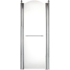 Душевая дверь в нишу Migliore Diadema 80 см профиль хром стекло прозрачное левая