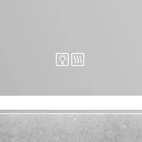 Зеркало с подсветкой BelBagno 70 см с подогревом SPC-GRT-700-800-LED-TCH-WARM (детальная фотография), с подсветкой