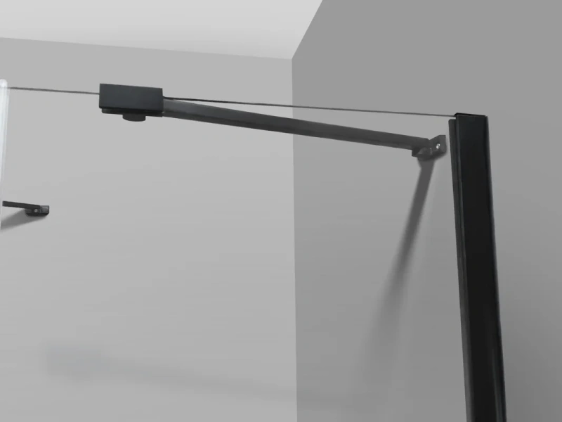 Горизонтальная штанга Jacob Delafon Contra матовый чёрный E22BT-BL (детальная фотография), в наличии