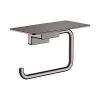 Бумагодержатель Hansgrohe AddStoris шлифованный черный хром