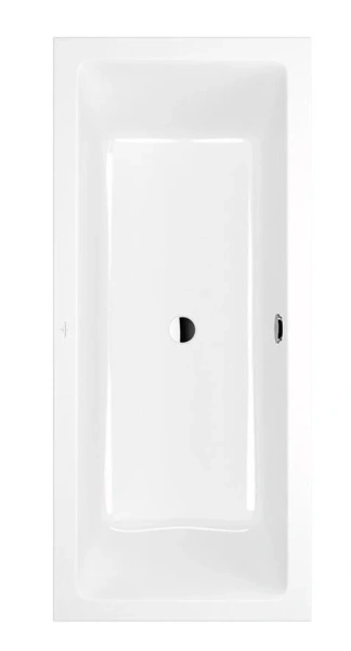 Ванна акриловая Villeroy & Boch Targa Plus Duo UBA170NES2V-01, 170 x 75 см, альпийский белый (детальная фотография), акриловые