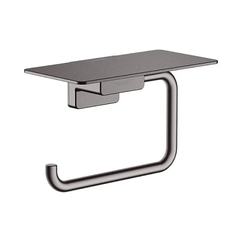 Бумагодержатель Hansgrohe AddStoris шлифованный черный хром - фото 6