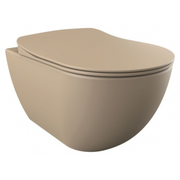 Унитаз подвесной Creavit Free капучино FE322-11CM00E-0000 (детальная фотография)