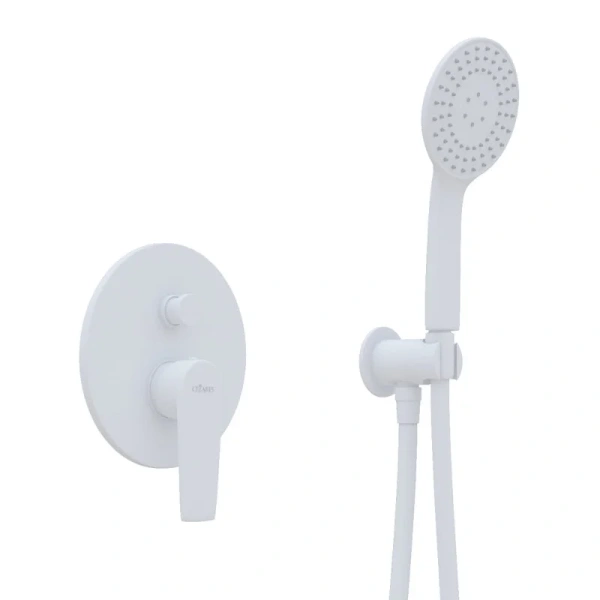 Душевой комплект Cezares Nautic белый матовый NAUTIC-DSIP-BIO (детальная фотография), белые