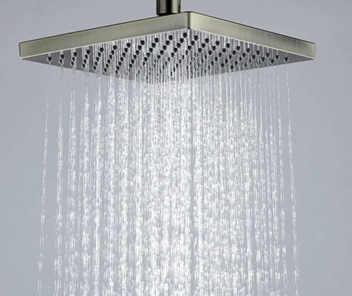 Верхний душ Wasserkraft светлая бронза A140 (детальная фотография), бронзовые