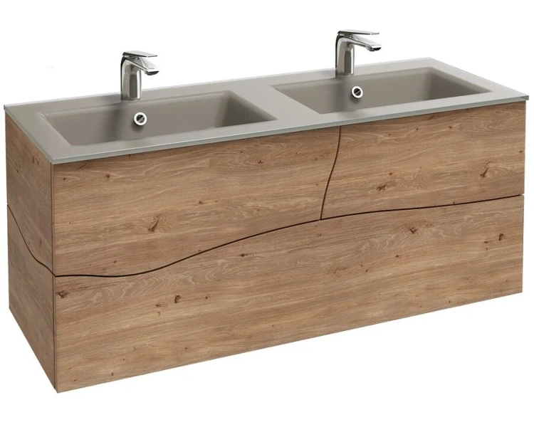 Раковина мебельная Jacob Delafon Sherwood 120 см матовый базальт EB1831RU-DE5 (детальная фотография), стеклянные