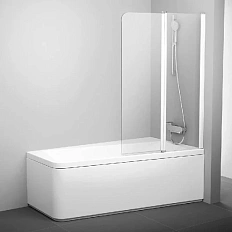 Шторка для ванны Ravak 10° 10CVS2 100x150 см левая профиль белый