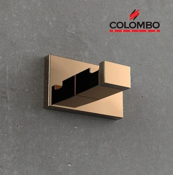 Крючок для ванной Colombo Look LC27 одинарный (детальная фотография), хром, белые, черные