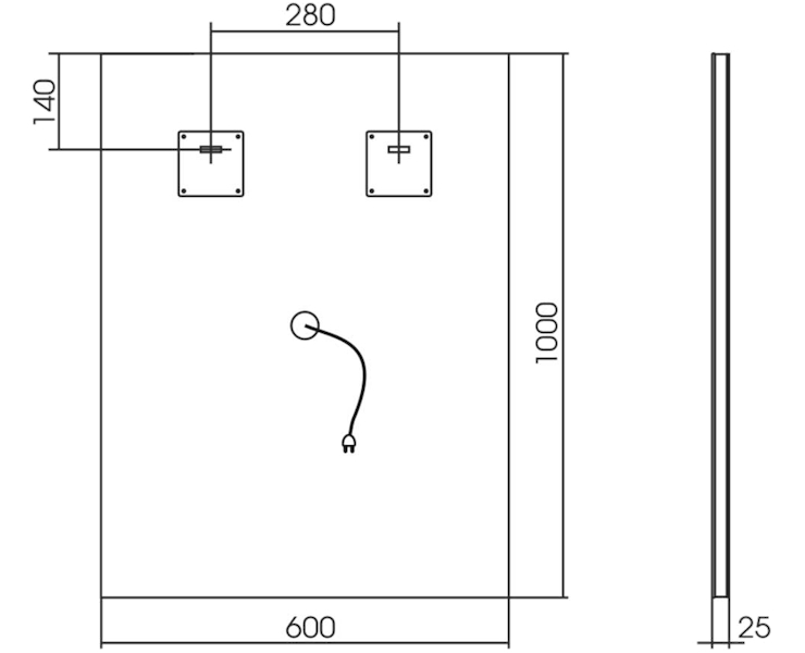 Схема (детальная фотография), прямоугольные