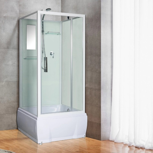 Душевая кабина River Tana 90х90 см без крыши TANA Б/K 90/38 (детальная фотография), квадратные