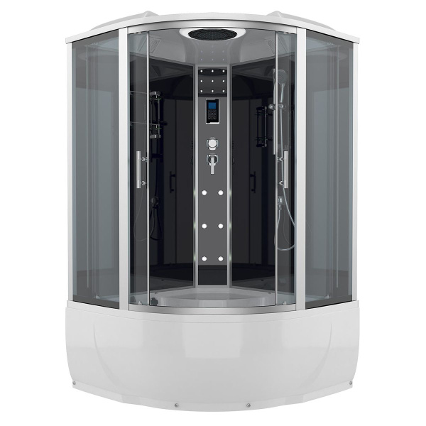 Душевой бокс, задние стенки зеркальные, стекло тонированное, Erlit Comfort ER 4335T-C2 ER4335T-C2 (детальная фотография), угловые