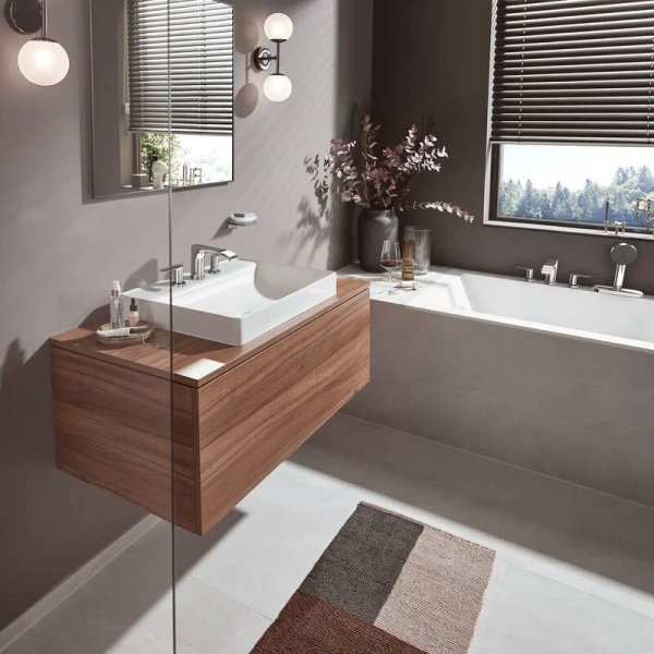 Смеситель для раковины Hansgrohe Vivenis хром 75033000 (детальная фотография), современные, hi-tech