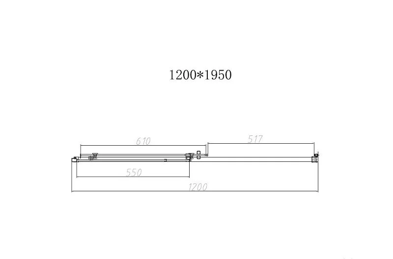 Душевая дверь в нишу Vincea Slim-N 120 см профиль золото стекло прозрачное VDS-4SN120CLG (детальная фотография), золото