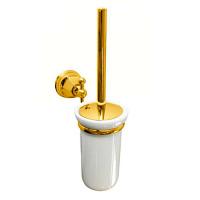 Ёршик для ванной, белая керамика, фурнитура античное золото, Nicolazzi Teide