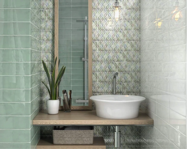 Раковина Kerama Marazzi Canaletto CN.wb.40 см накладная (детальная фотография), белые, черные