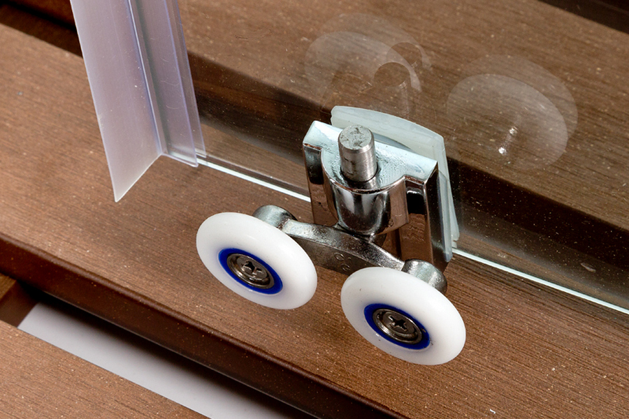 Душевая кабина Deto A 100х100 см с гидромассажем A01GM (детальная фотография), с раздвижными дверьми