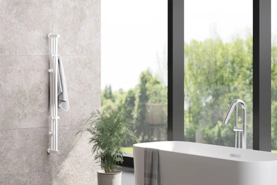 Полотенцесушитель электрический Сунержа Хорда 4.0 9.8х120 см хром 00-0834-1200 (детальная фотография), хром