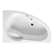 Ванна гидромассажная Excellent Newa Nano 160 x 95 см, правая, белый/хром, WAEX.NEP16.NANO.CR