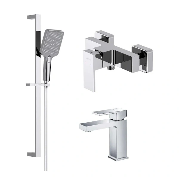 Душевой комплект Акватек Либра хром AQ1631CR (детальная фотография), хром index_1