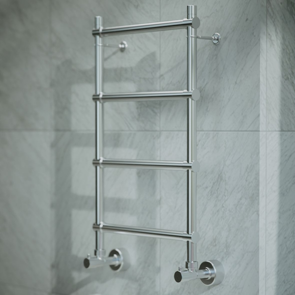 Полотенцесушитель водяной хром Margaroli Sole 4423704CRN (детальная фотография), хром