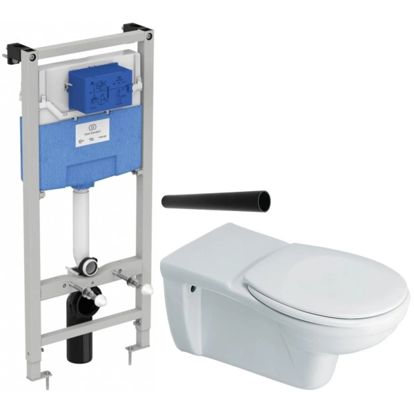 Унитаз с инсталляцией Ideal Standard Matura ProSys для пожилых людей и инвалидов P243001RT21A6 (детальная фотография)