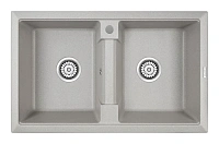Мойка для кухни Paulmark Zwilling 81 см серая