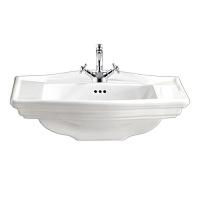 Раковина 60х44 см, смеситель на 1 отверстие, цвет чёрный, Devon&Devon Westminster