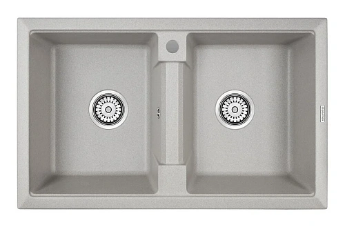 Мойка для кухни Paulmark Zwilling 81 см серая - фото 8