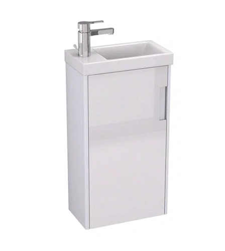 Тумба под раковину подвесная Velvex Klaufs 40 см белая - фото 1