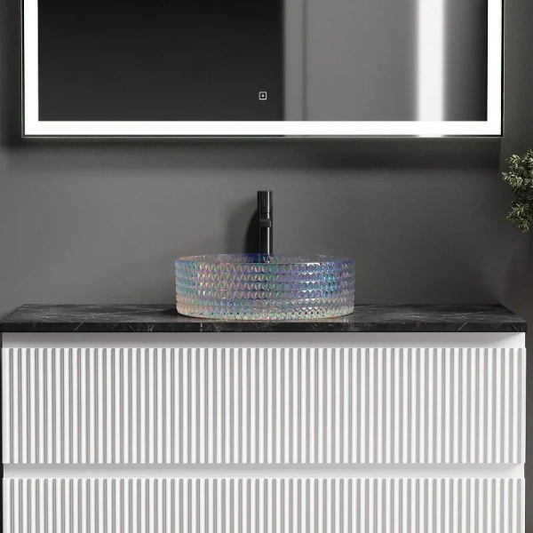 Раковина Ceramica Nova Cristal 36 см неон CN6059 (детальная фотография), одинарные