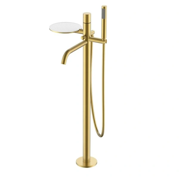 Смеситель для ванны Boheme Stick золото матовое 129-MG (детальная фотография)