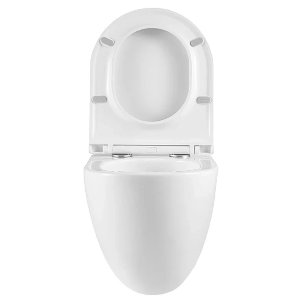 Унитаз подвесной SantiLine смыв торнадо SL-5025Z (детальная фотография), современные, hi-tech, круглые