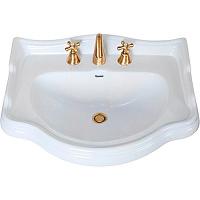 Раковина Kerasan Retro 69 см с 3 отверстиями под смеситель