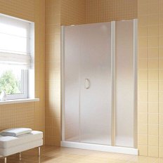 Душевая дверь профиль матовый хром стекло сатин Vegas-glass