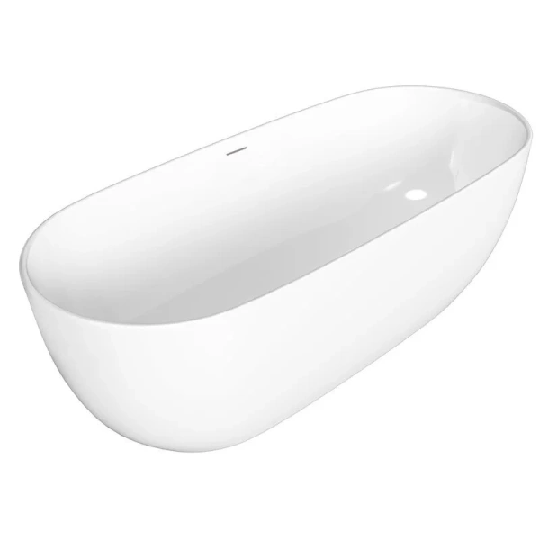 Ванна акриловая Grossman Classic, 160 x 80 см, отдельностоящая, белая матовая, GR-2502M (детальная фотография)