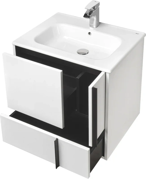 Тумба с раковиной подвесная Акватон Ривьера 1A238801RVX20 60 см пристенная (детальная фотография), окрашенные