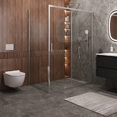 Душевой уголок Cezares Molveno 150x90 см стекло прозрачное