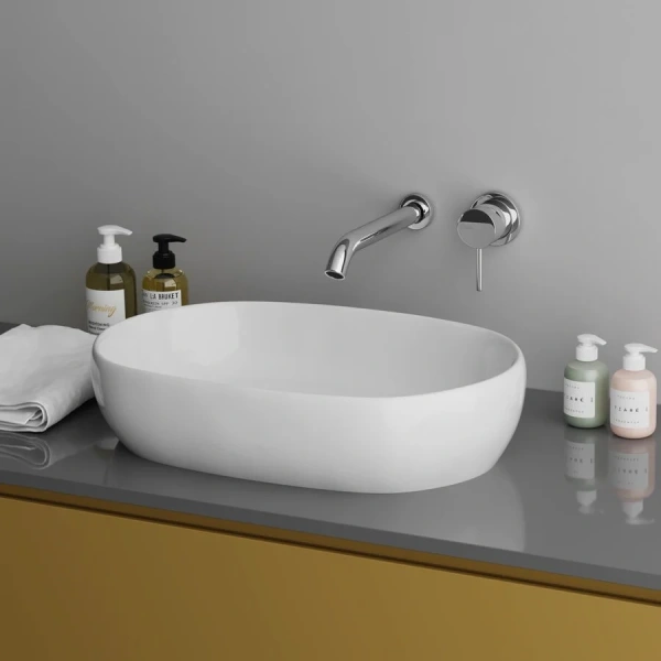 Раковина Grossman 60 см белая GR-3015 (детальная фотография), белые