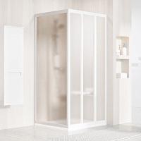 Душевая неподвижная стенка, профиль белый, стекло грейп, Ravak Supernova APSS-90 94070102ZG