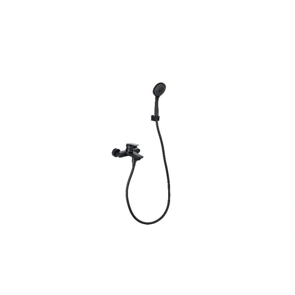 Смеситель для ванны Акватек Вега черный AQ1040MB (детальная фотография), современные, hi-tech