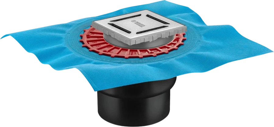 Душевой трап BERGES ZENTRUM Norma 462 10 см с решеткой (детальная фотография)