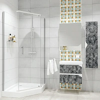 Душевой уголок Niagara Nova 90x90 см двери распашные
