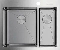 Мойка для кухни Omoikiri Akisame 60-2-IN-L 60 см нержавеющая сталь