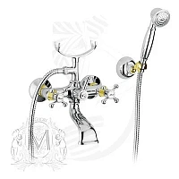 Смеситель для ванны Migliore Lady хром/золото