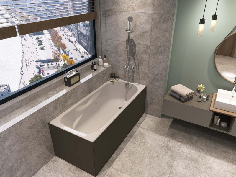 Ванна чугунная Wotte Comfort 170х75 см белая Comfort 1700x750 (детальная фотография), 170x75 см