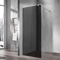 Душевая перегородка Vincea Walk-in 80 см хром стекло тонированное