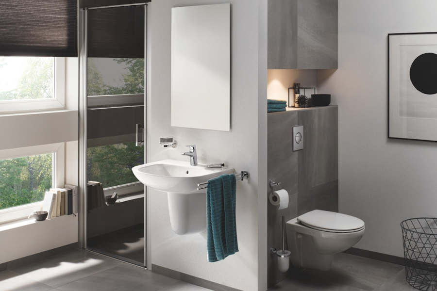 Смеситель для раковины Grohe BauFlow однорычажный 23752000 (детальная фотография), для раковины