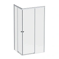 Душевой уголок Am.Pm X-Joy 100x80 см профиль хром, стекло прозрачное
