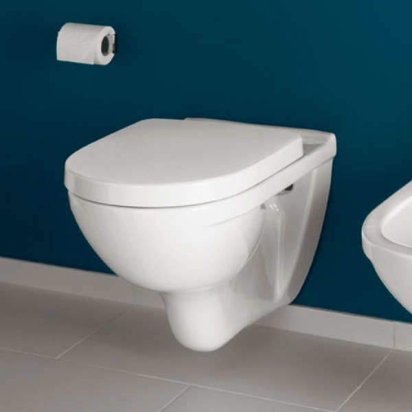Унитаз подвесной Villeroy & Boch O.novo альпийский белый с покрытием CeramicPlus 568810R1 (детальная фотография), подвесные, встраиваемые