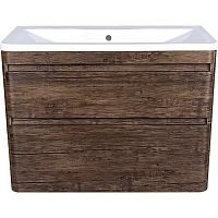 Тумба под раковину подвесная Style Line Атлантика 100 см старое дерево
